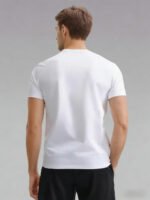 Men's Classic Crew Neck Cotton T-Shirt - Soft Breathable Short-Sleeve Casual Tee for Daily Wear - Image 4