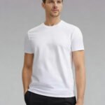 Men's Classic Crew Neck Cotton T-Shirt - Soft Breathable Short-Sleeve Casual Tee for Daily Wear