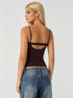 Brown Underwire Bustier Cami Top - Image 5