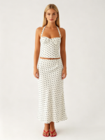 Polka Dot Bustier Two-Piece Outfit - Image 6